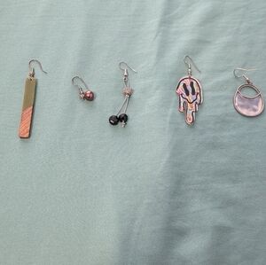 Elegant Multicolor Dangle Earrings Set